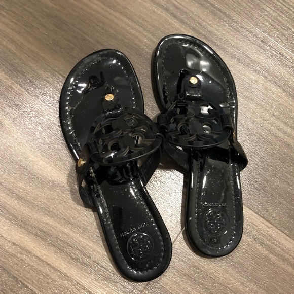 Tory Burch Shoes - Tory Burch Miller Sandals (Black Patent) Tory Burch Shoes - Tory Burch Miller Sandals (Black Patent)